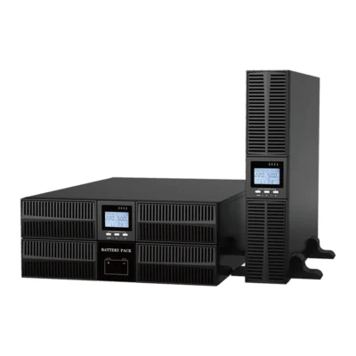 Tescom TEOS + 106RT 6KVA, ONLINE, 1F/1F, RACK TYPE 16x12V 7AH TE106RT